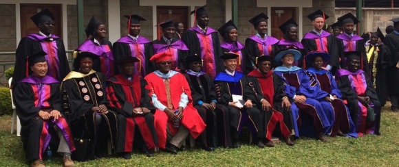 Ceremony participants and lecturers. Ryan is back row, second from right.